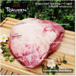 Beef D-RUMP WAGYU TOKUSEN marbling <=5 aged frozen half cuts +/- 3.5 kg/pc (price/kg)